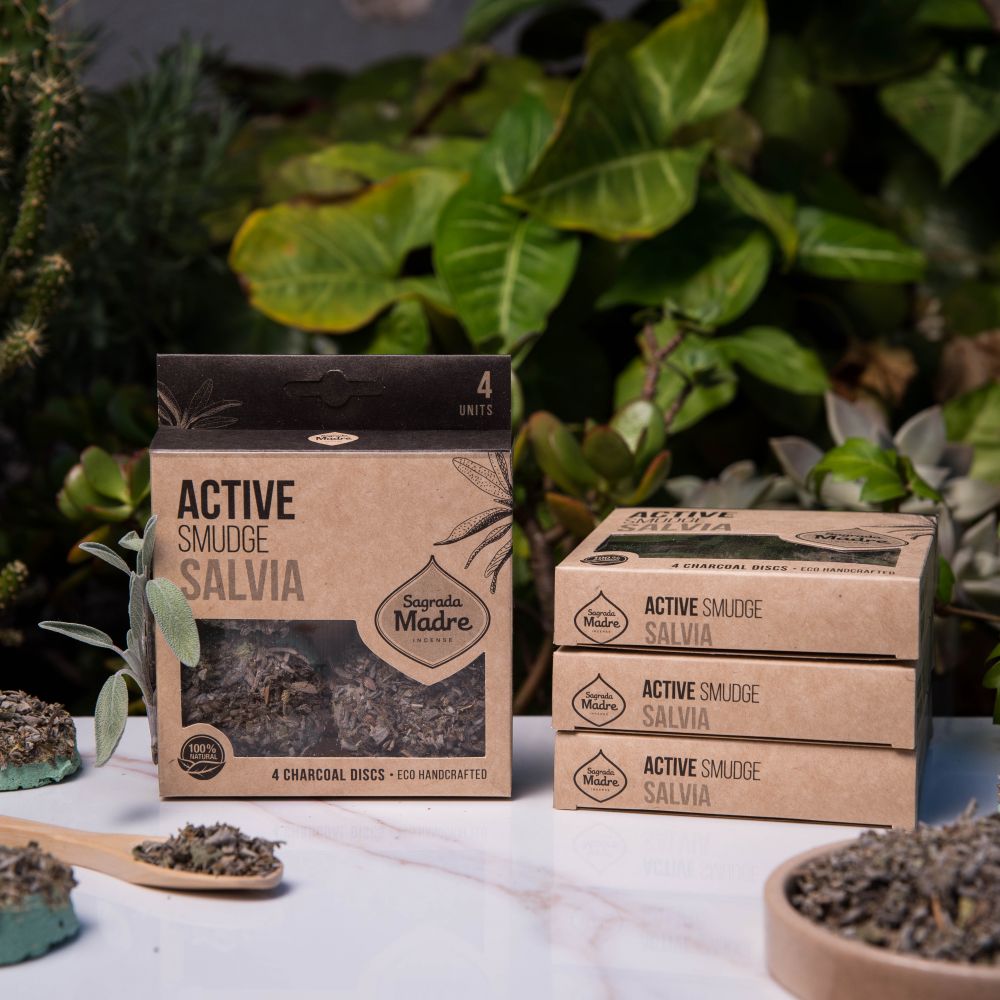 Charcoal Disk X4 Salvia (White Sage)