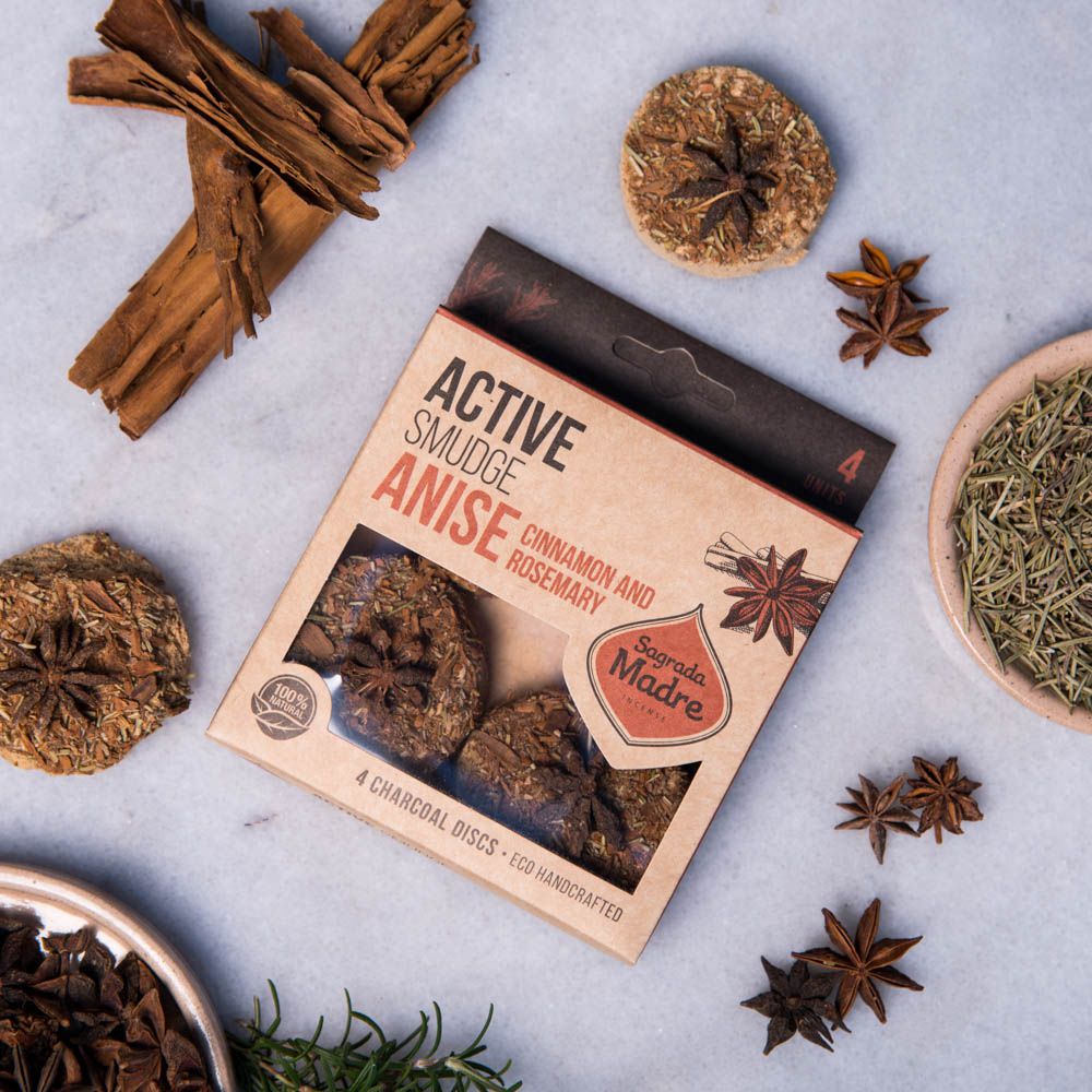 Charcoal Disk X4 Anise, Cinnamon and Rosemary