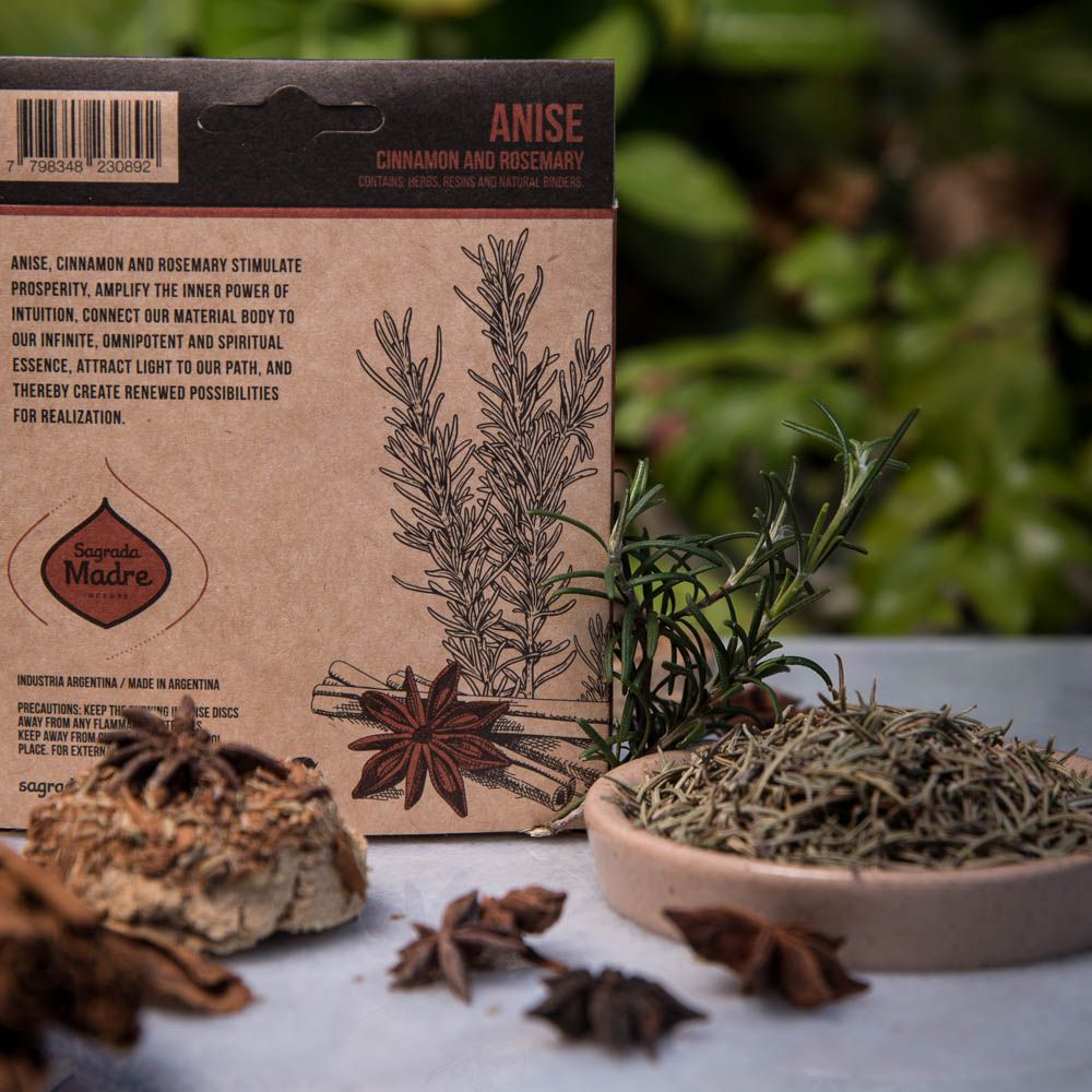 Charcoal Disk X4 Anise, Cinnamon and Rosemary