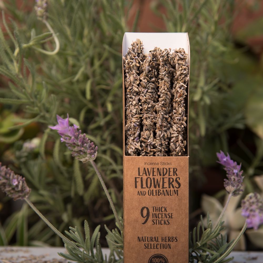 Lavender Flowers and Olibanum