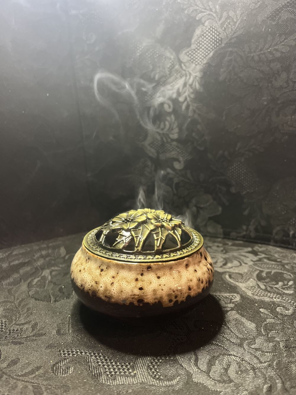 Round Incense Burner- Marble