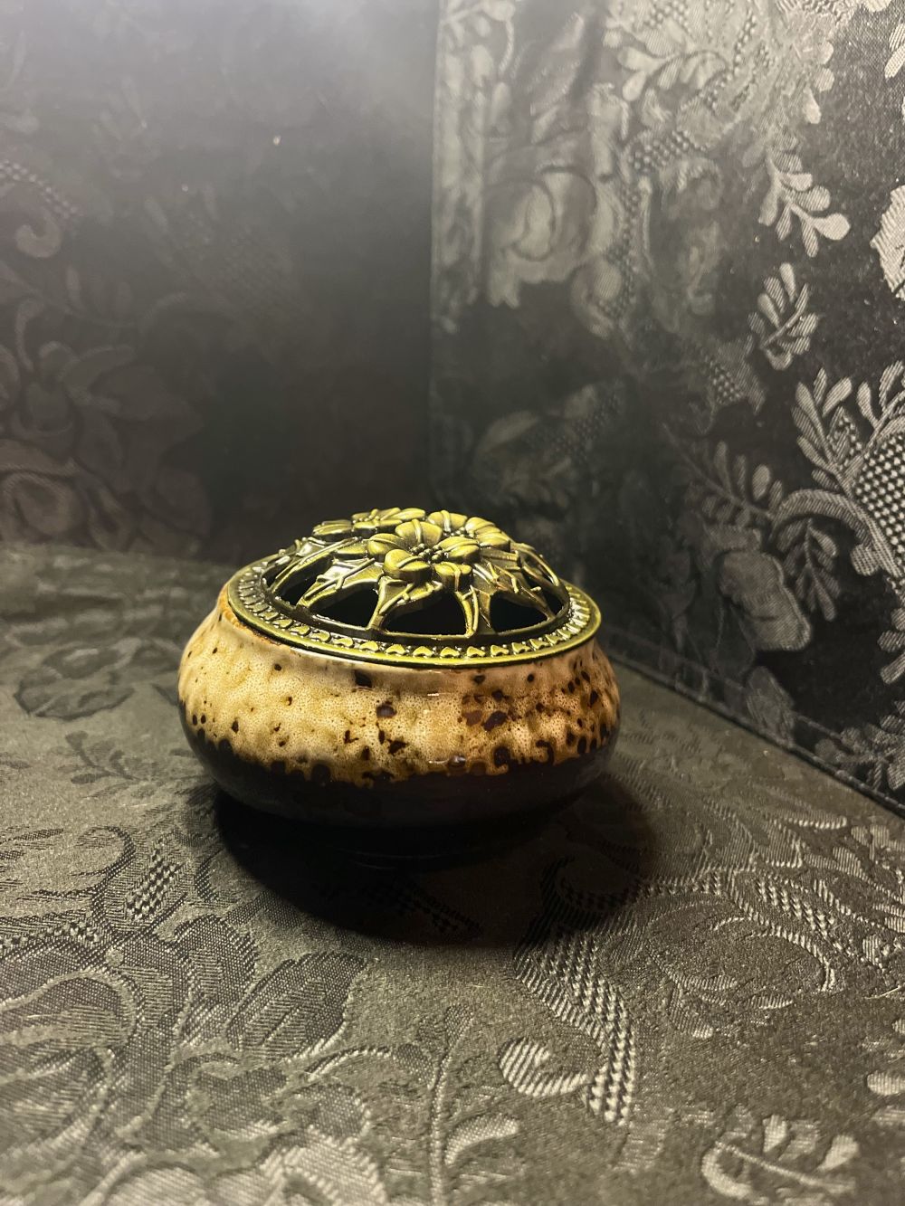 Round Incense Burner- Marble