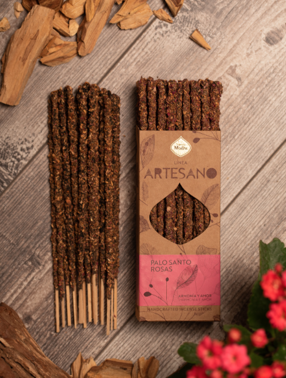 Incense Artesano Palo Santo - Rose X30