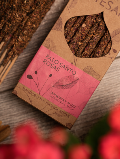 Incense Artesano Palo Santo - Rose X30