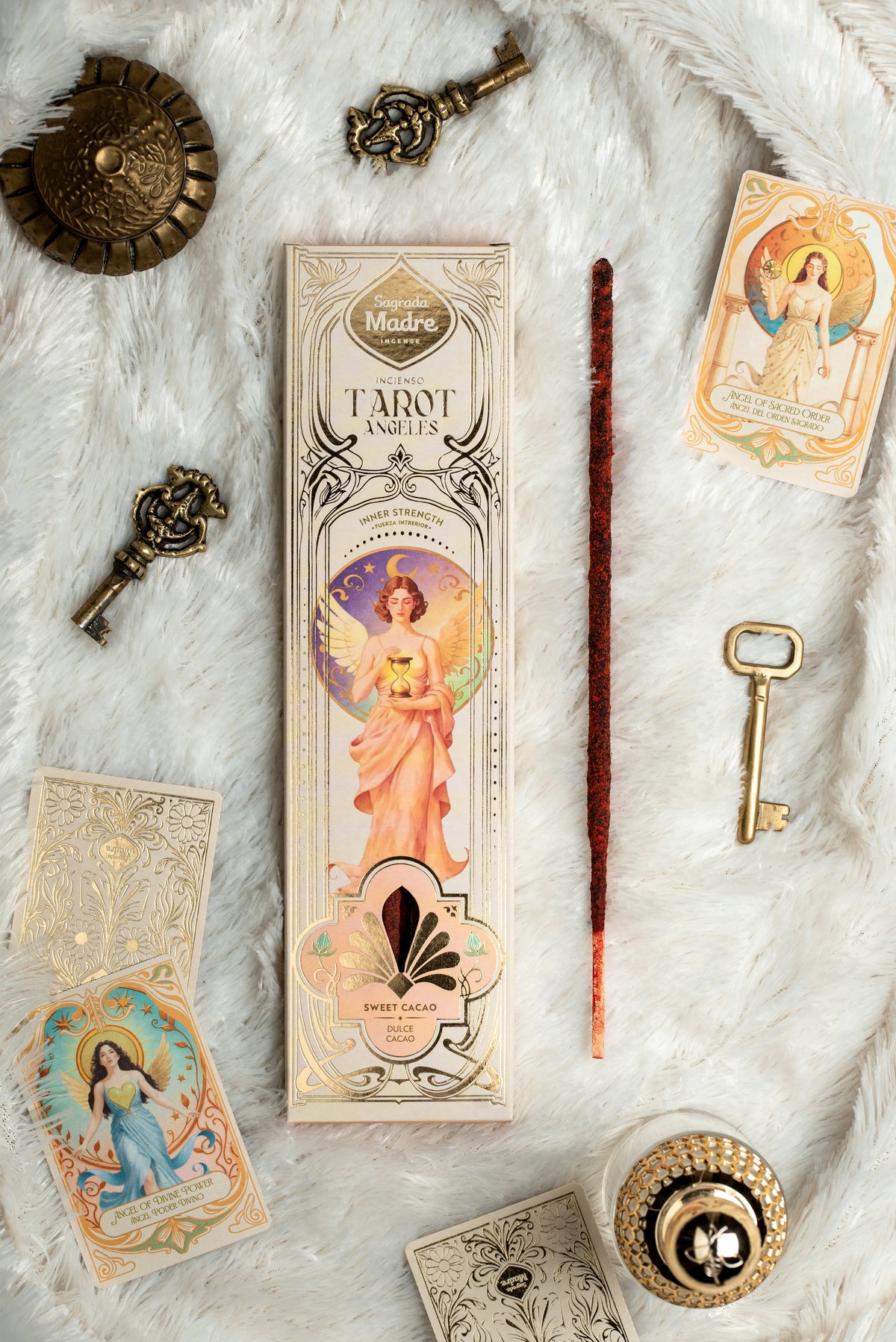 Incense Tarot Angels Inner Strength - Sweet Cocoa -