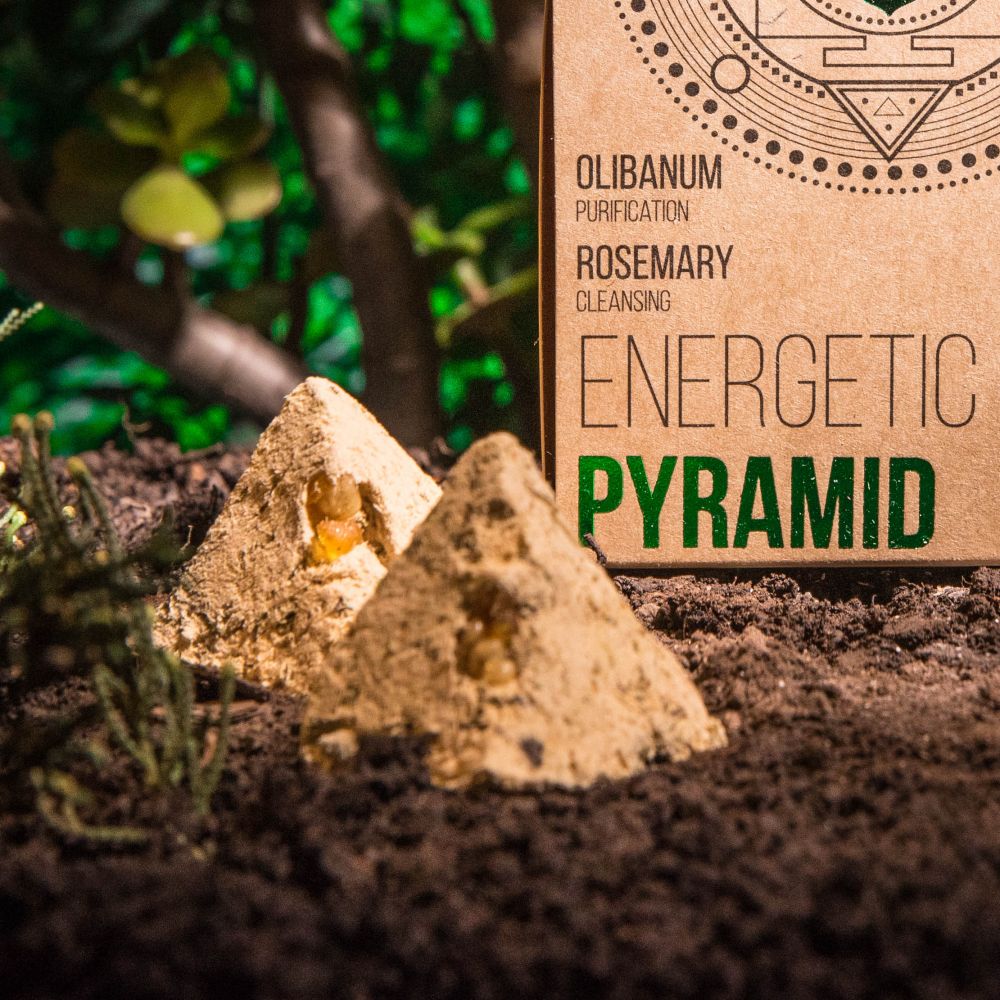 7 Erbe & Olibano - 4 Piramidi Energetiche Smudge 100% Naturale